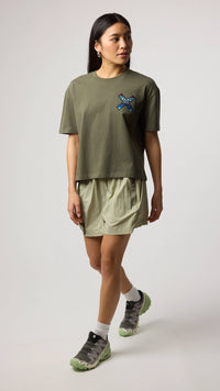 CAMISETA MUJER CLASSIC CAQUI