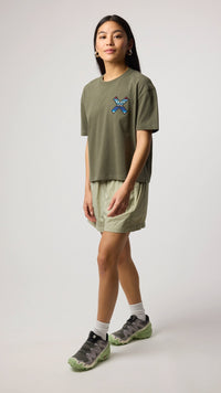 CAMISETA MUJER CLASSIC CAQUI