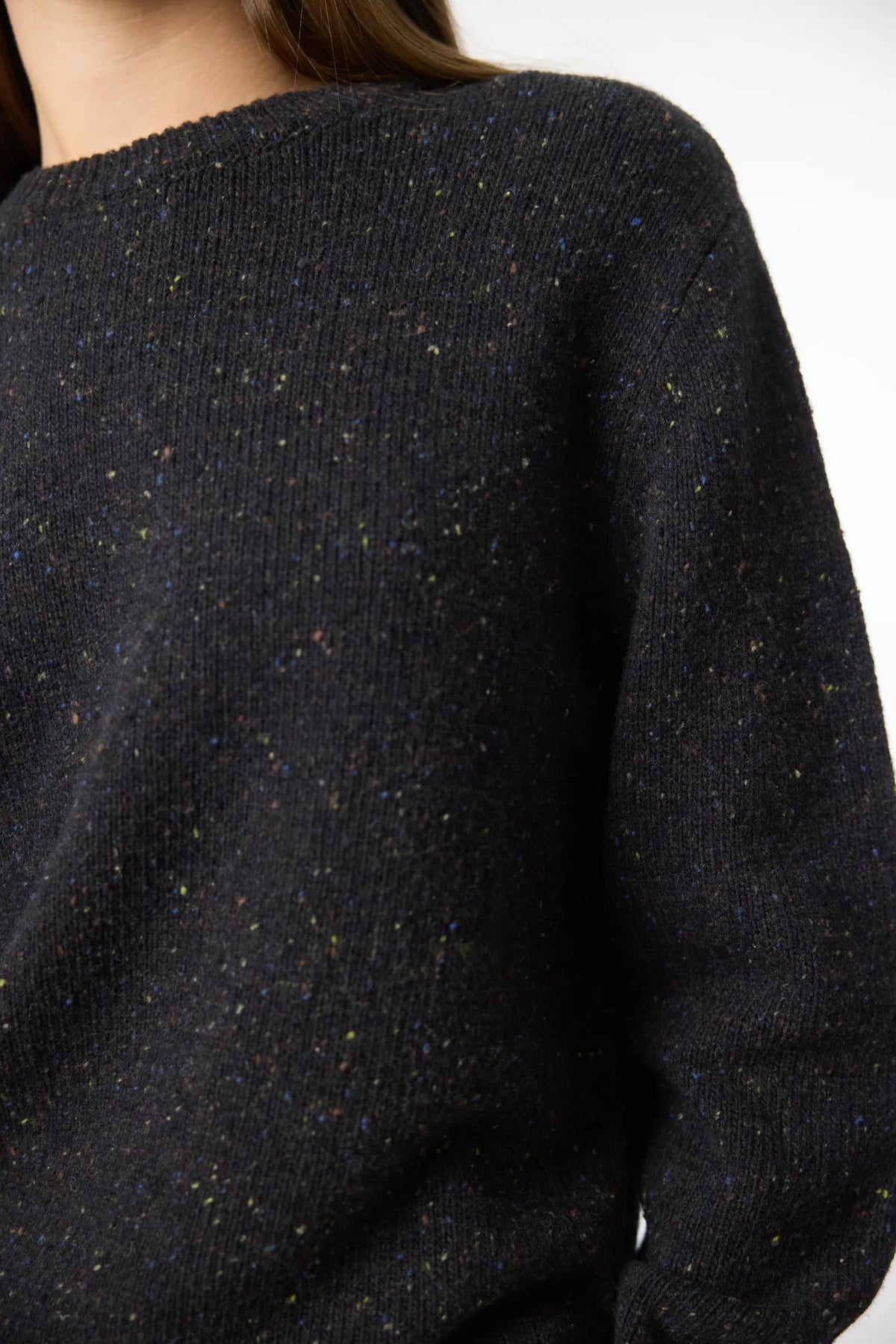 ANTHRACITE PATH KNITTED SWEATER