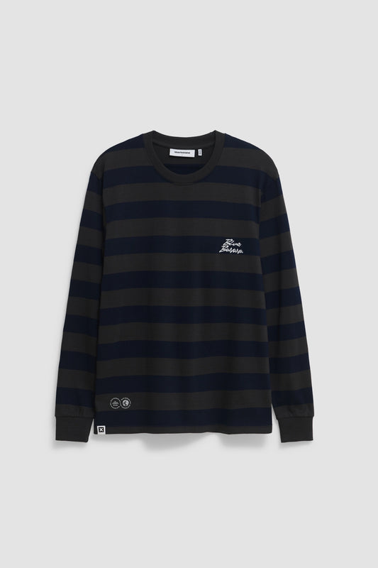 ANTHRACITE STRIPES LS TEE