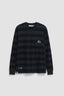 ANTHRACITE STRIPES LS TEE