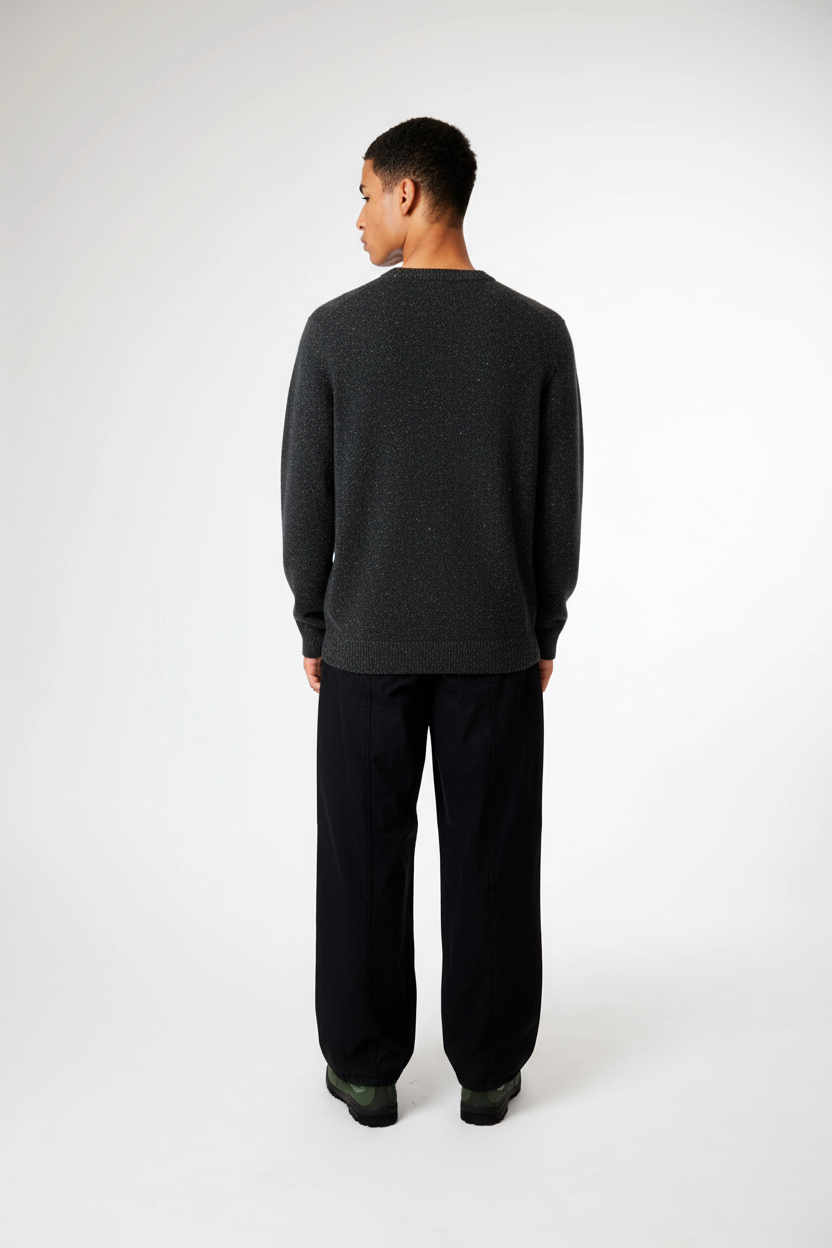 PACK JERSEY DE PUNTO PATH ANTRACITA + CAMISETA NATURE BLANCA