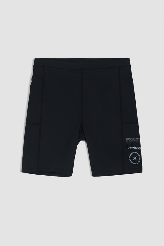 BLACK TRAIN SHORT LEGGINS