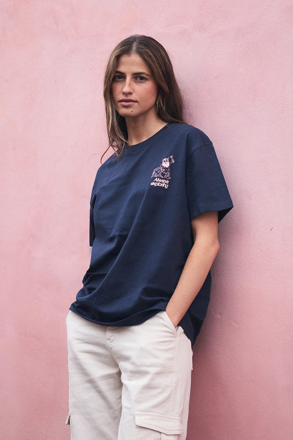 NAVY CAVERN TEE