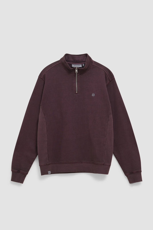 CHERRY LOGO HALF ZIP CREW