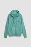 DUSTY ACQUA ICONIC FULL ZIP HOODIE