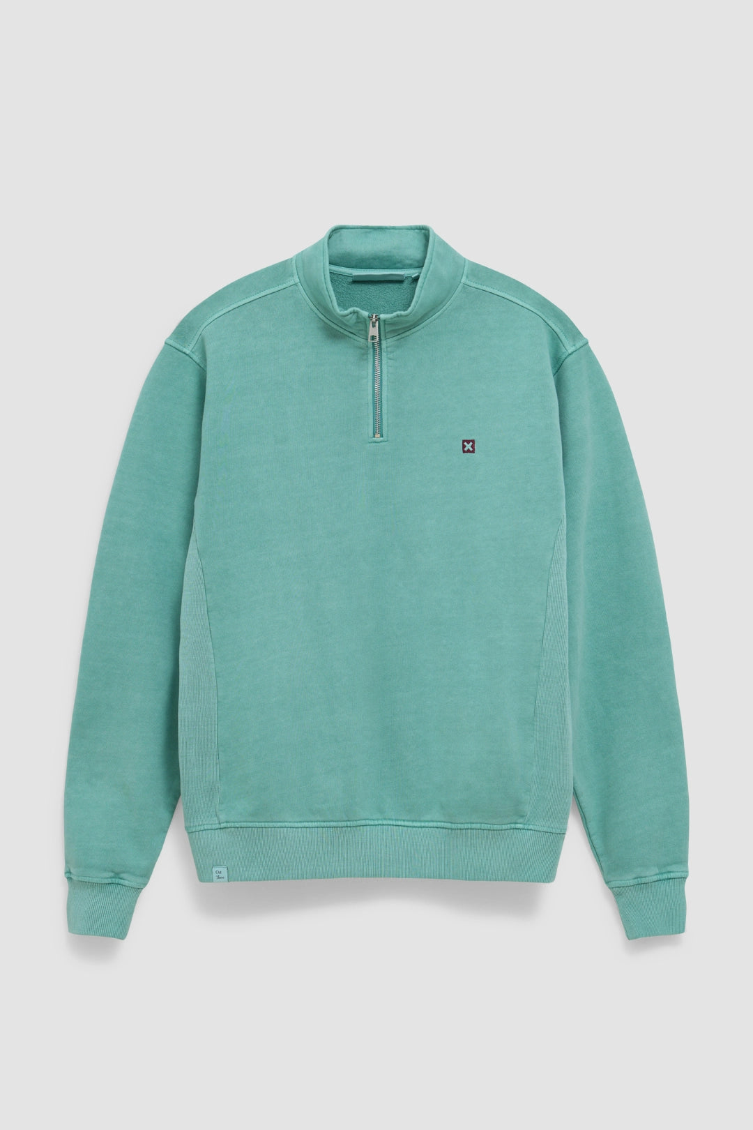 DUSTY ACQUA LOGO HALF ZIP CREW