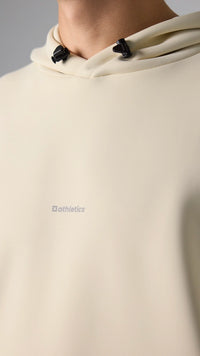 SUDADERA CON CAPUCHA TECH DUSTY CREAM