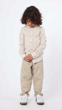 CAMISA KIDS DE LINO ECRU