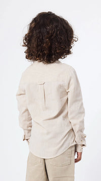 CAMISA KIDS DE LINO ECRU