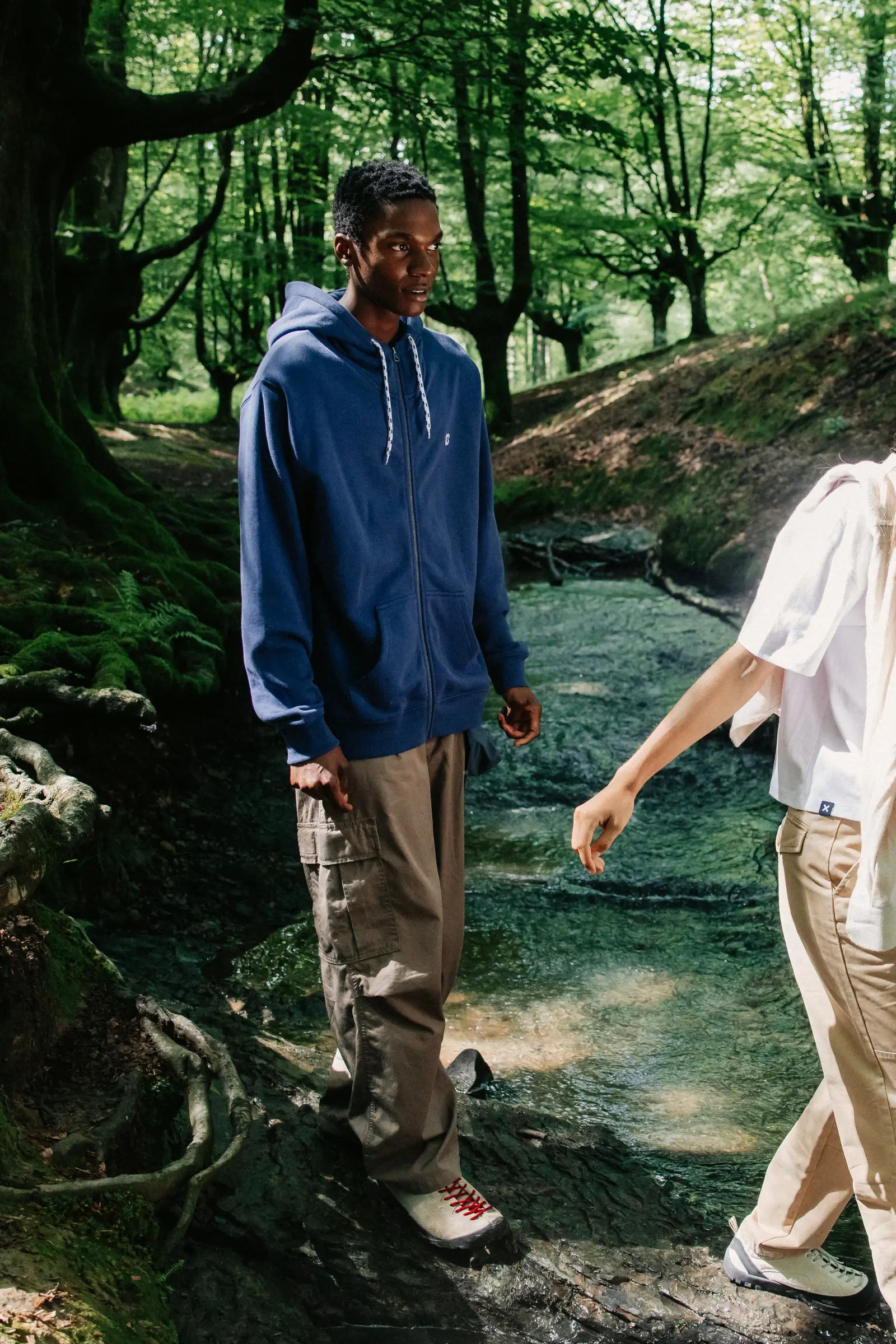 IMPERIAL BLUE PATCH FULL ZIP HOODIE