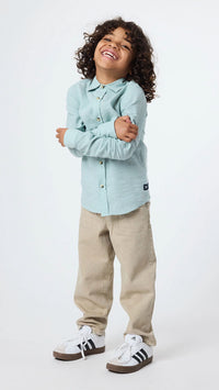 CAMISA KIDS DE LINO VERDE