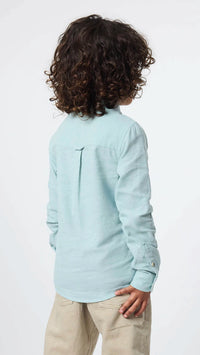 CAMISA KIDS DE LINO VERDE