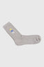GREY MELANGE DICE SOCKS