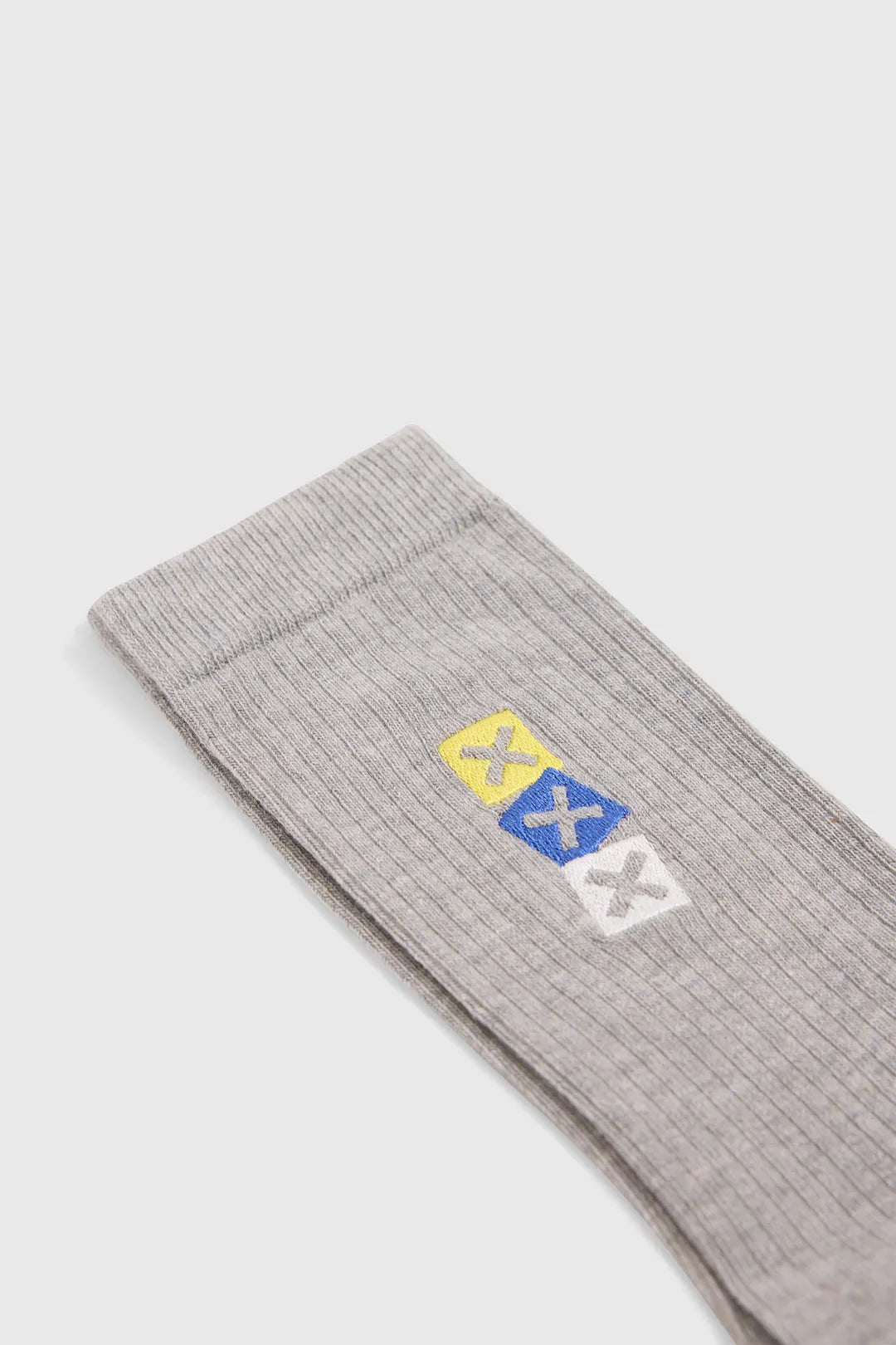 GREY MELANGE DICE SOCKS