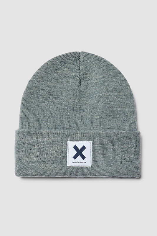 GREY MELANGE ICONIC BEANIE