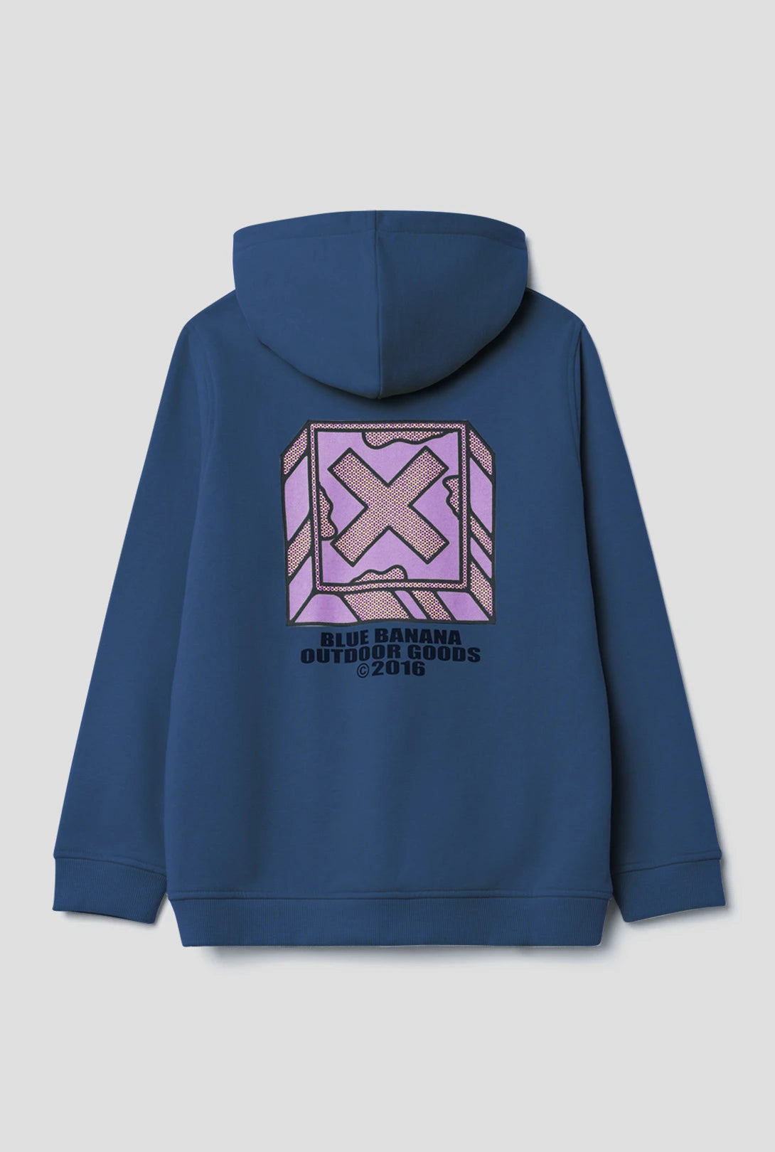 IMPERIAL BLUE FONT KIDS FULL ZIP HOODIE