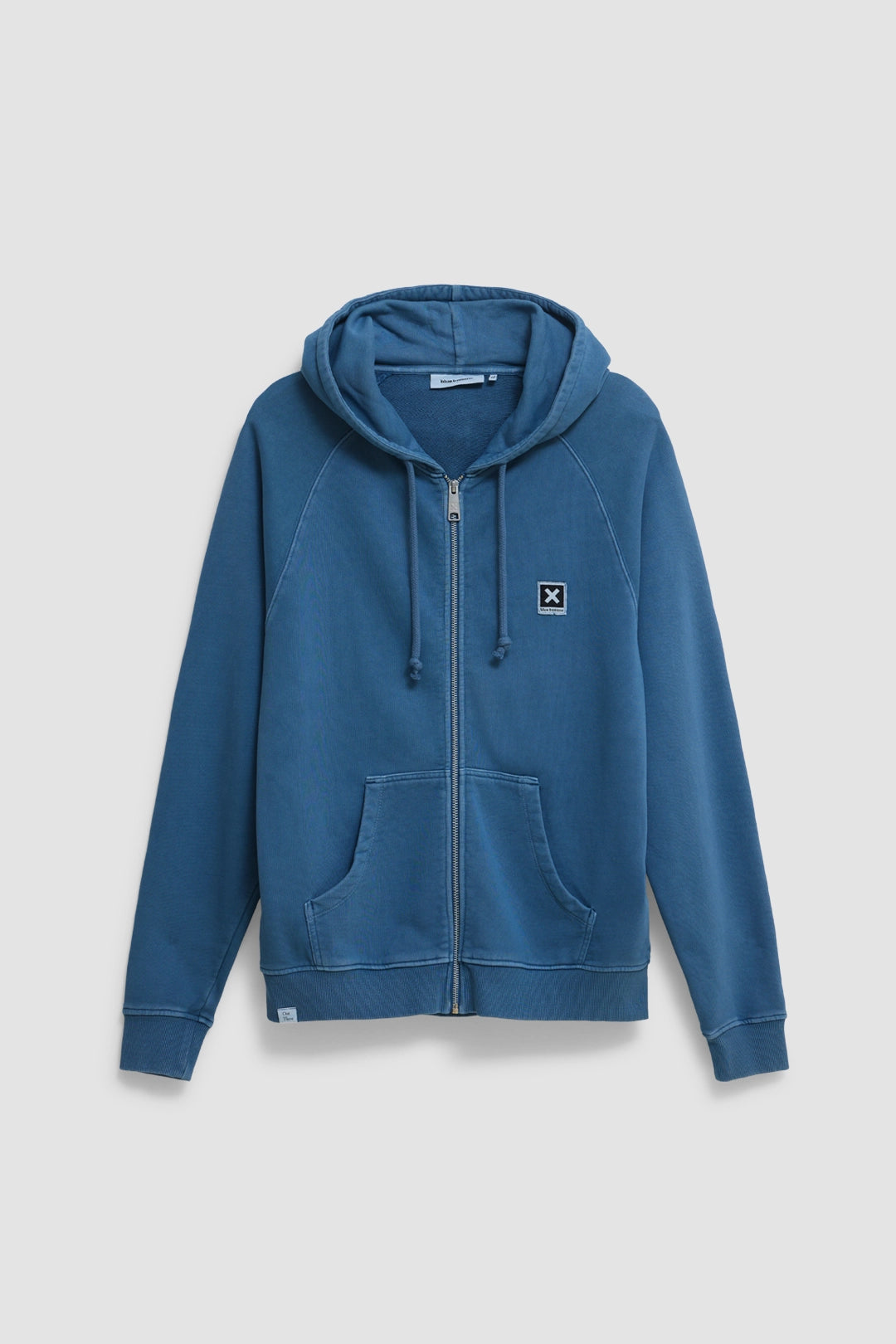 INDIGO BLUE ICONIC FULL ZIP HOODIE
