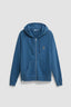 INDIGO BLUE ICONIC FULL ZIP HOODIE