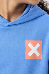 SUDADERA CON CAPUCHA KIDS NATURE JAY BLUE