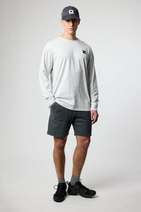 CAMISETA MANGA LARGA KARMA LIGHT GREY MELANGE