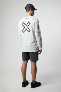 CAMISETA MANGA LARGA KARMA LIGHT GREY MELANGE