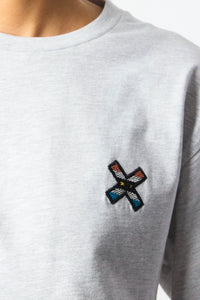 CAMISETA MANGA LARGA KARMA LIGHT GREY MELANGE