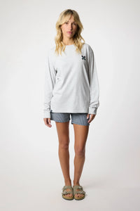 CAMISETA MANGA LARGA KARMA LIGHT GREY MELANGE