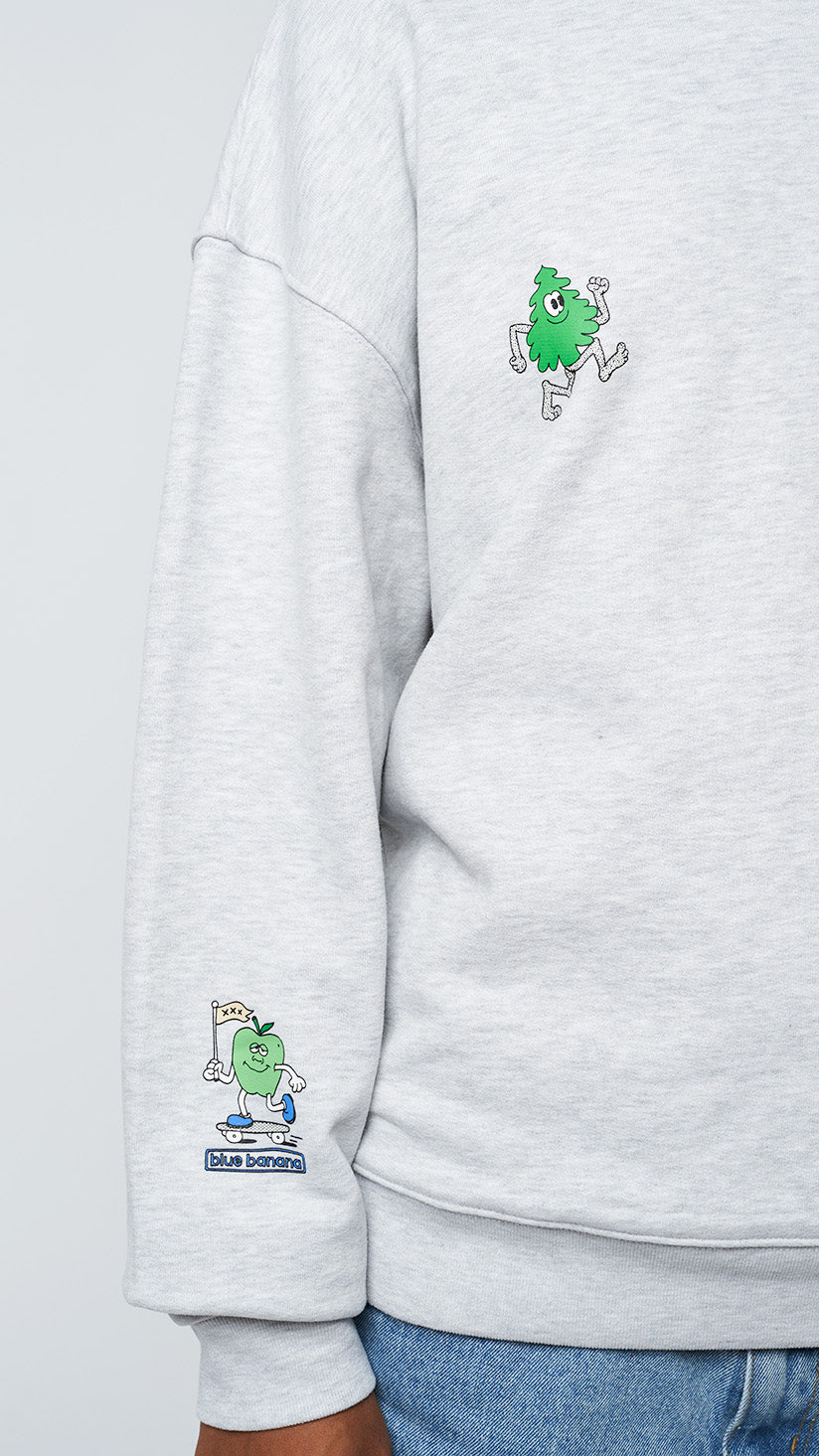 LIGHT GREY MELANGE SUMMIT CREW