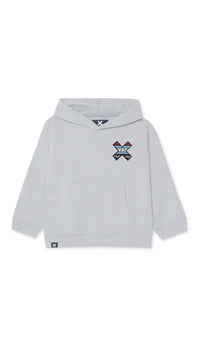 LIGHT GREY MELANGE CLASSIC KIDS HOODIE