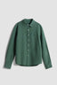 PINE GREEN LINEN KIDS SHIRT