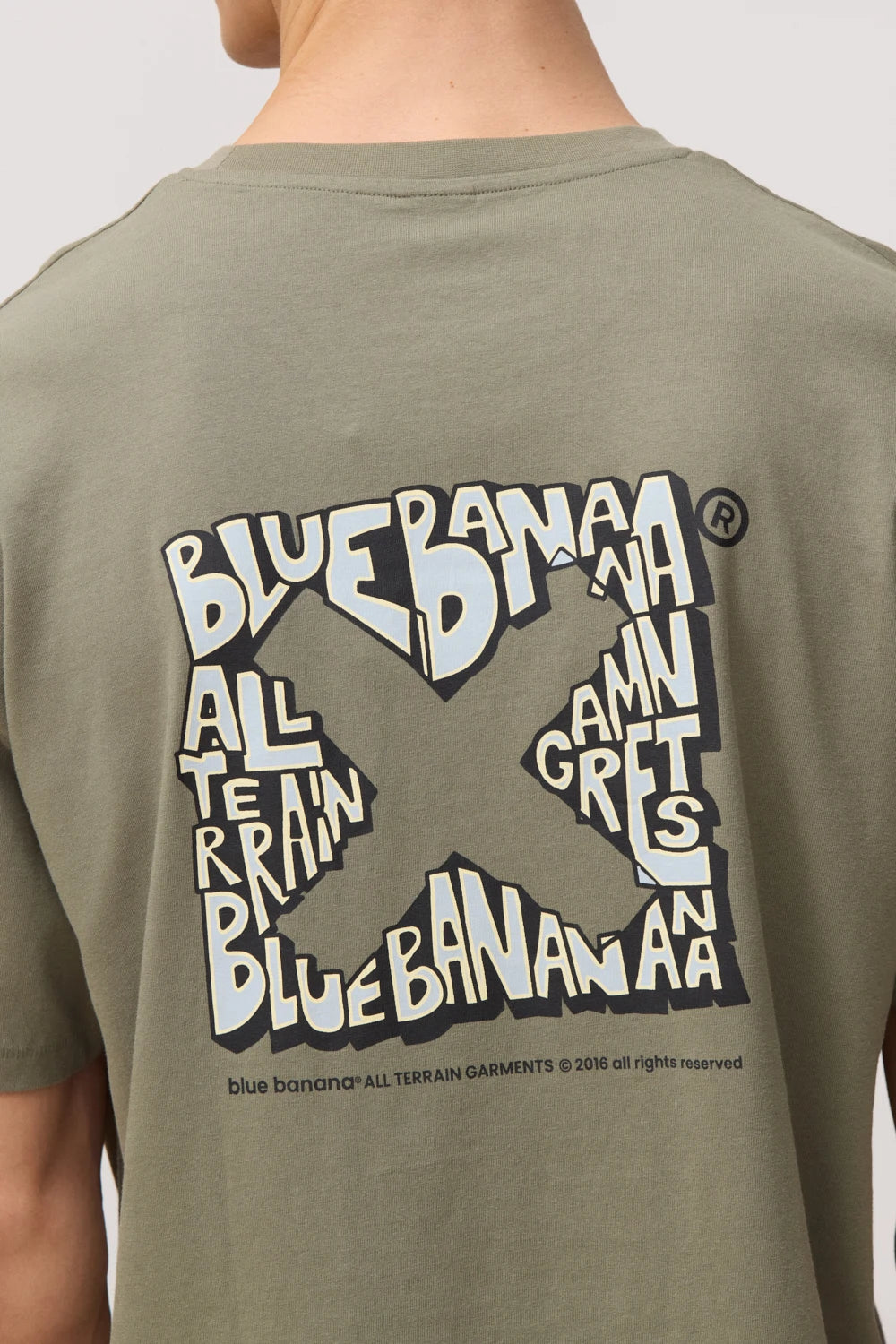 OLIVE GREEN MESS TEE