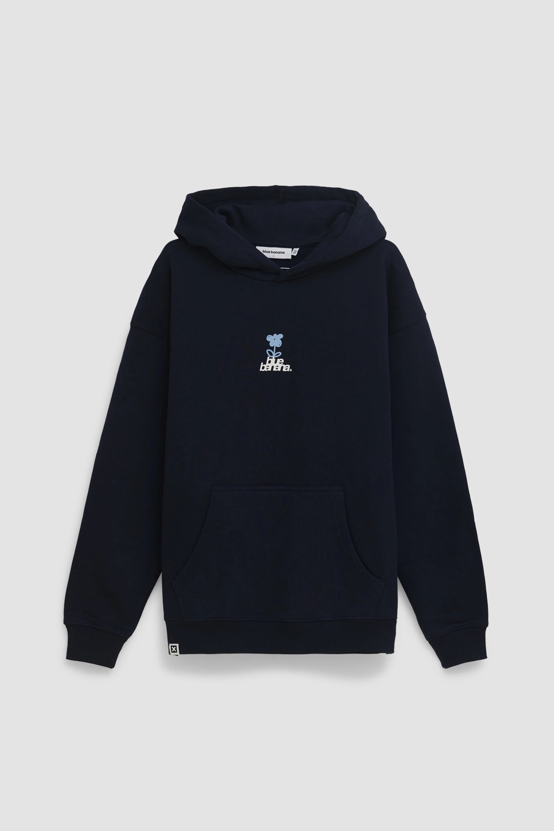 NAVY FLOWER HOODIE