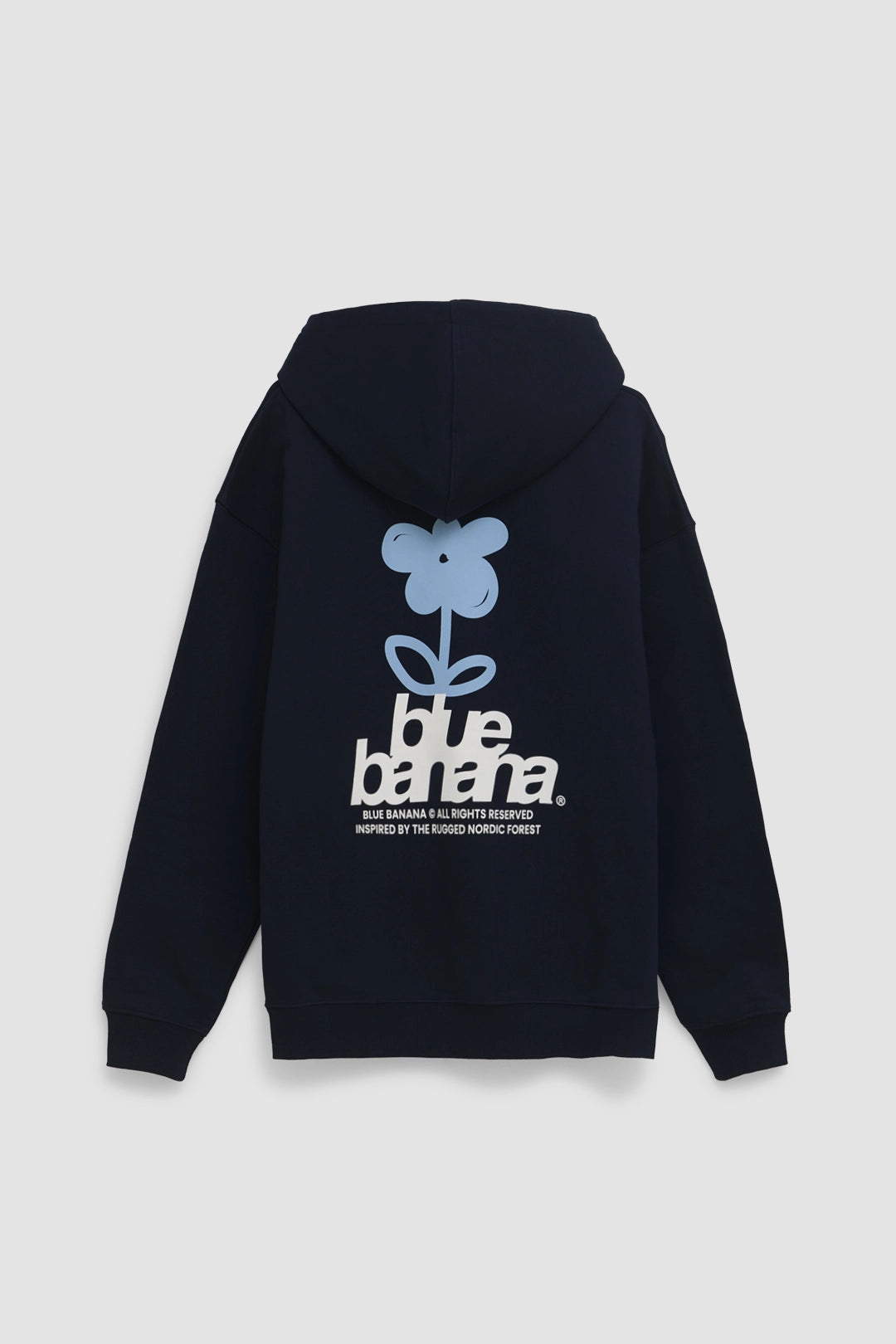 NAVY FLOWER HOODIE