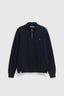 NAVY LOGO HALF ZIP CREW