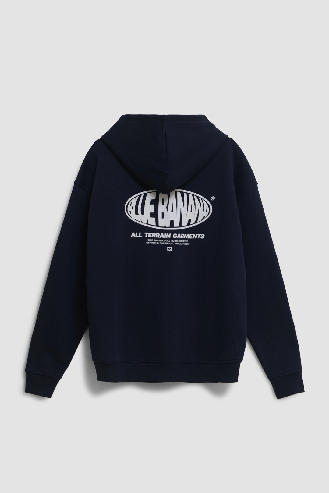 NAVY OVAL HOODIE