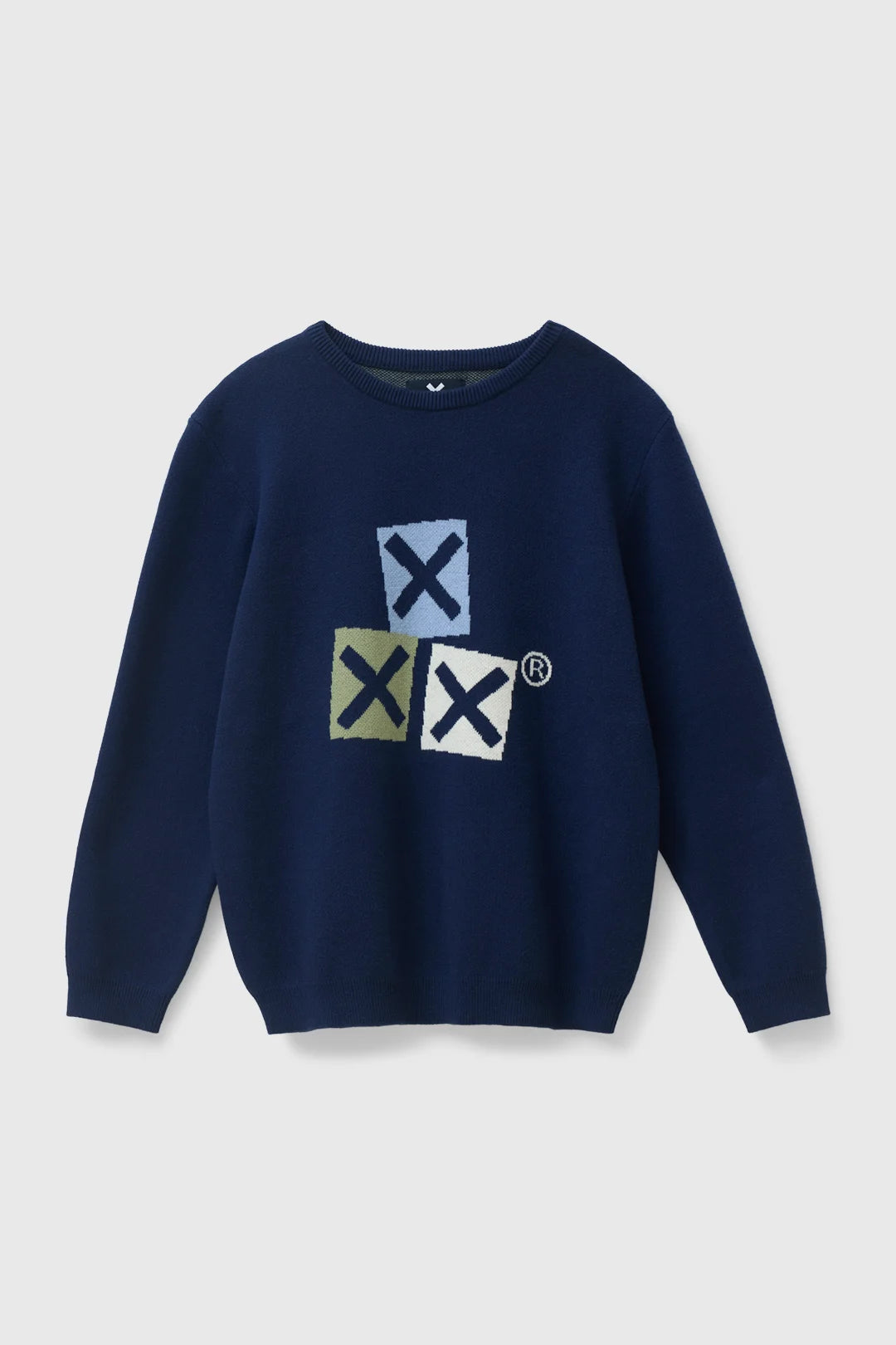 NAVY GRAVITY KIDS KNITTED SWEATER