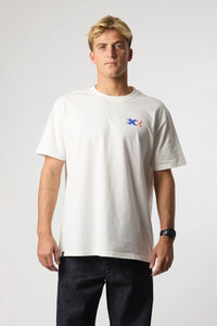 CAMISETA BLOCK BLANCO ROTO