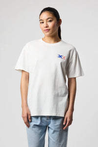 CAMISETA BLOCK BLANCO ROTO