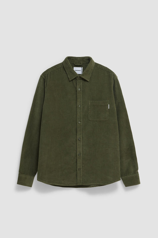 OLIVE GREEN RIVER OVERSHIRT