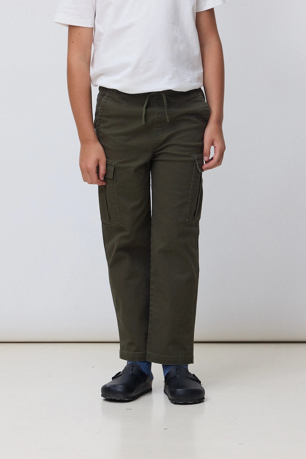 OLIVE GREEN CARGO KIDS CARGO PANT