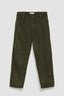 OLIVE GREEN CORD STRAIGHT PANT