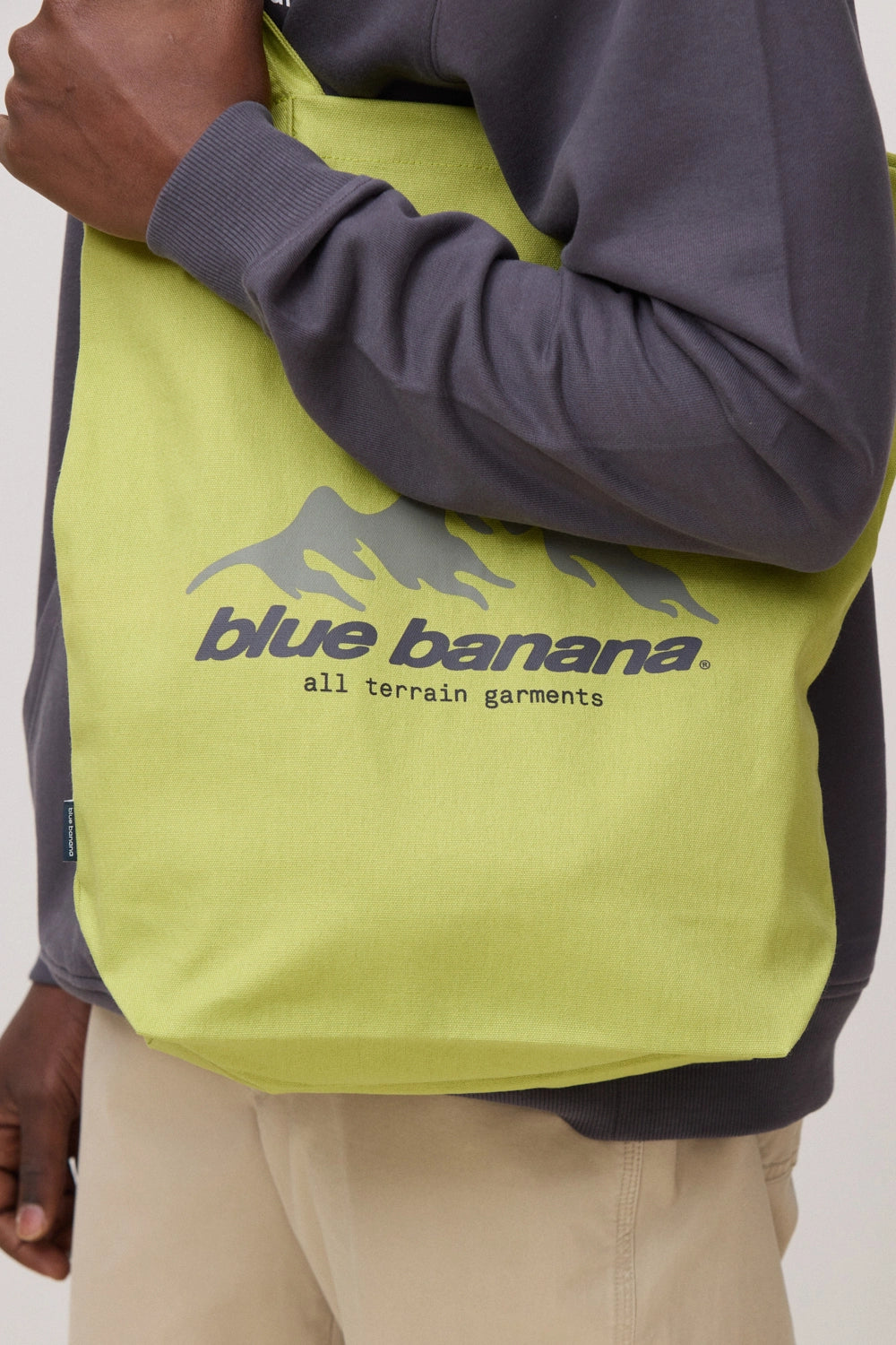 LIME GREEN PEAK TOTE BAG