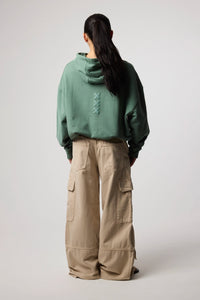 SUDADERA CON CAPUCHA BONFIRE PINE GREEN