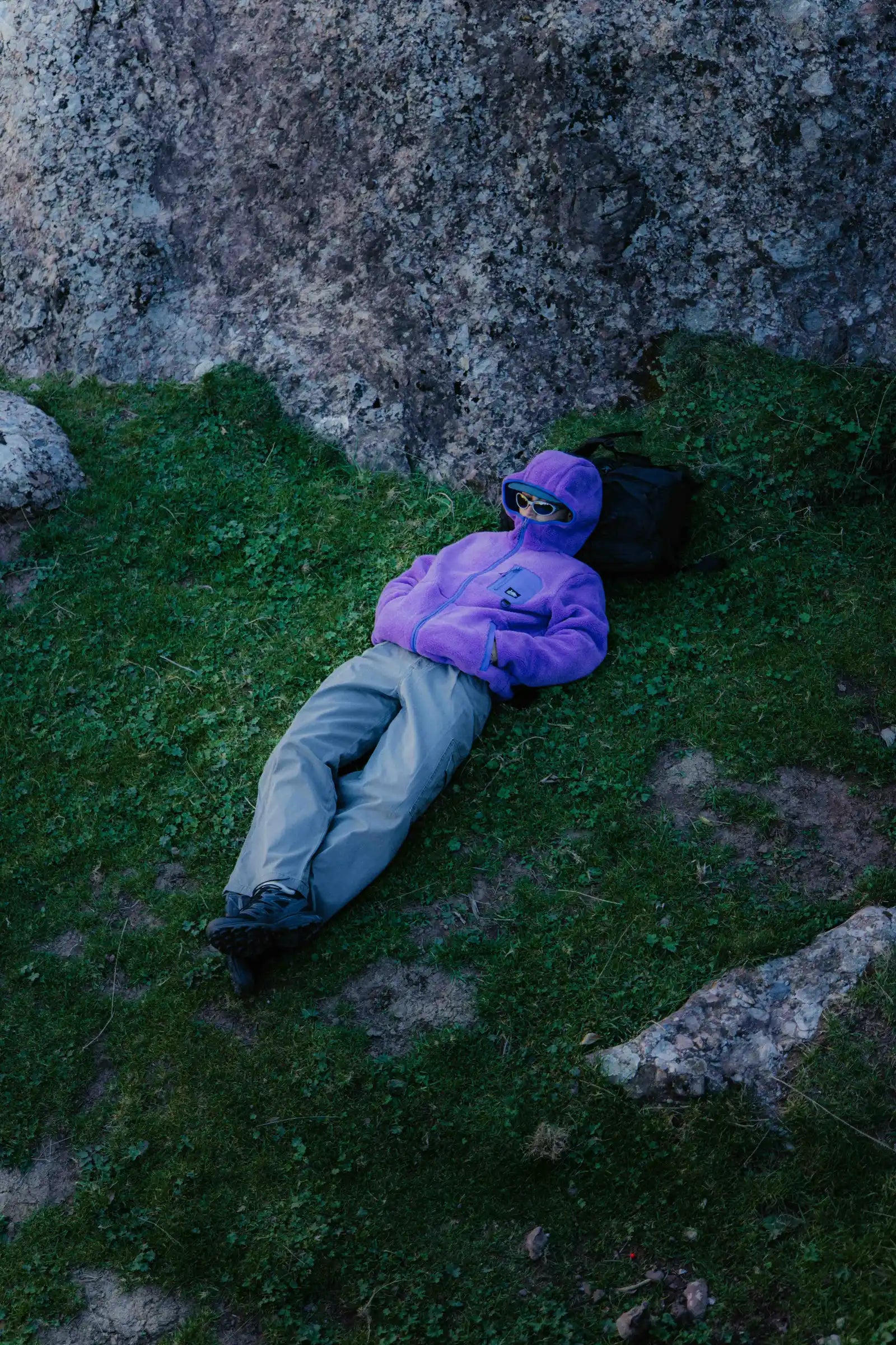 PURPLE CAVE POLAR HOODIE