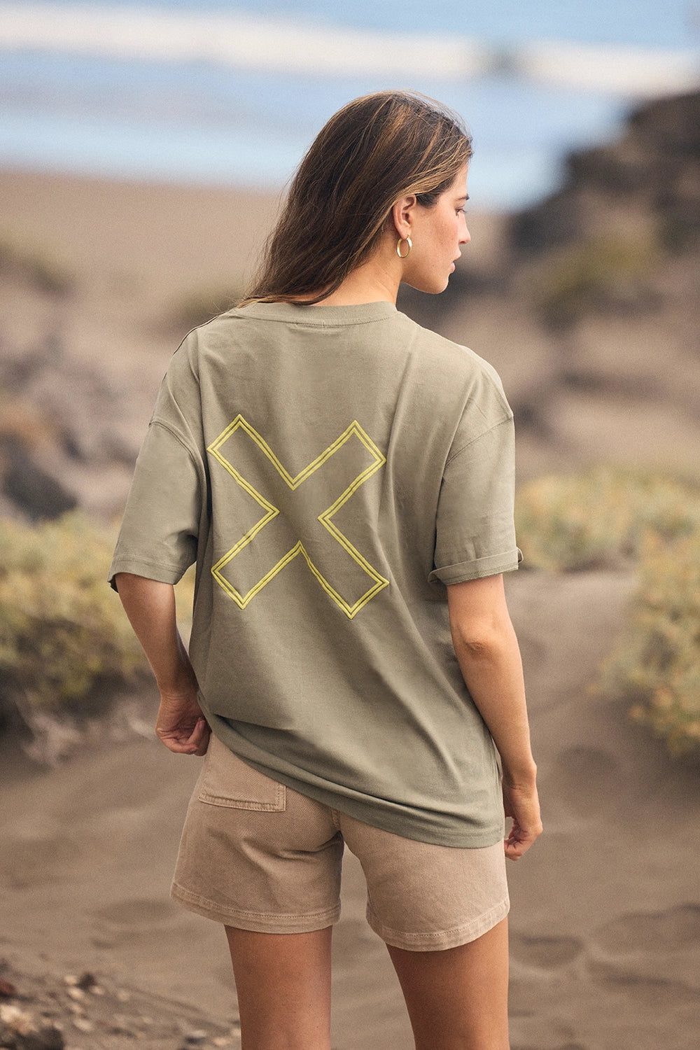 OLIVE GREEN REEF TEE