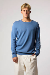 JERSEY KNITTED FISH SKY BLUE