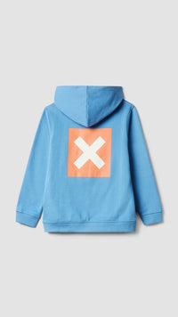 SUDADERA CON CAPUCHA KIDS NATURE JAY BLUE