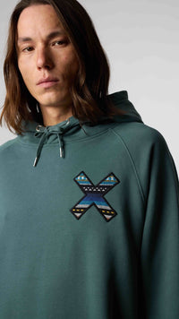 SUDADERA CON CAPUCHA CLASSIC TREKKING GREEN