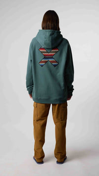 SUDADERA CON CAPUCHA CLASSIC TREKKING GREEN